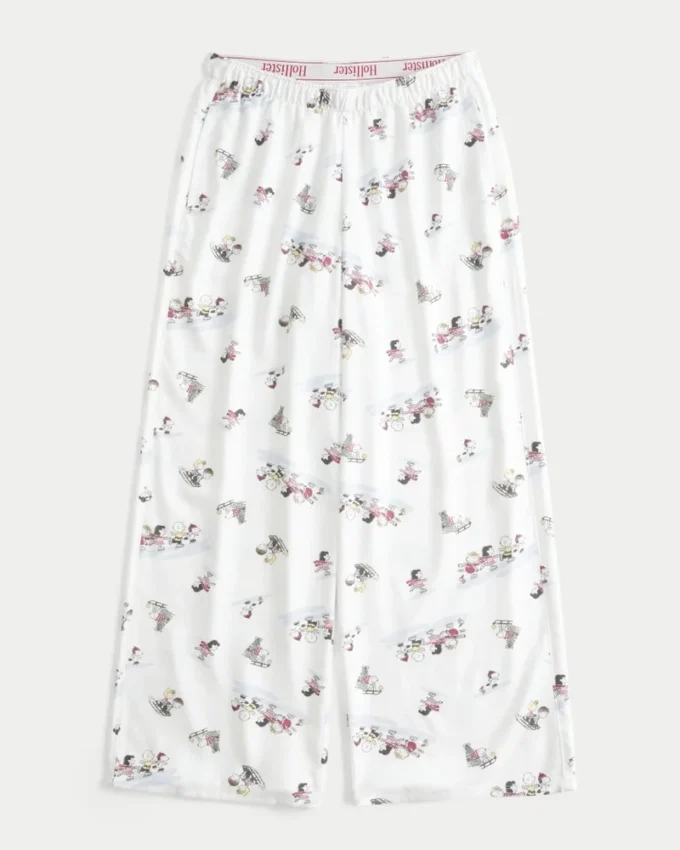 Pantalon baggy en flanelle