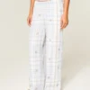 Pantalon baggy en flanelle Pantalon baggy en flanelle