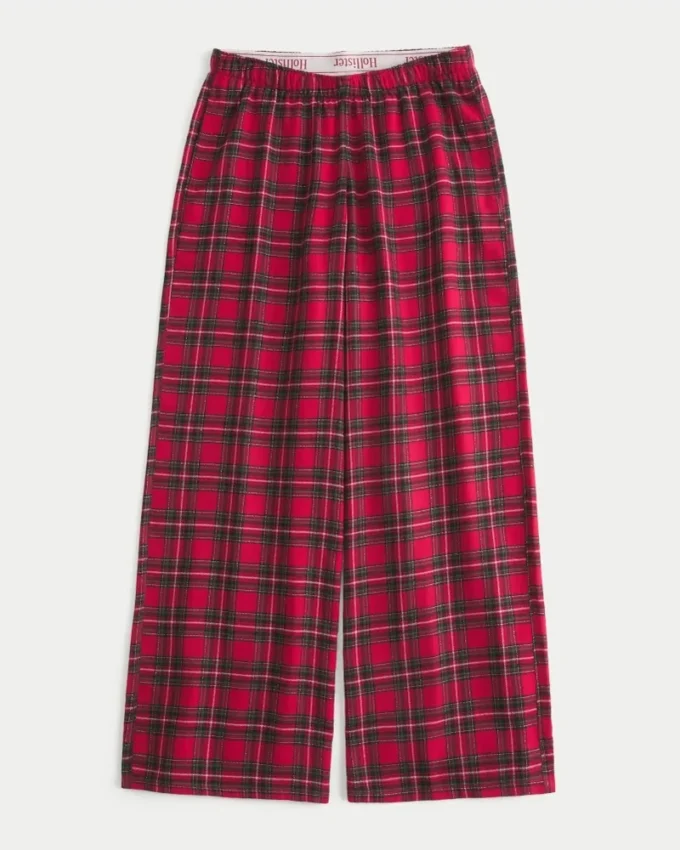 Pantalon baggy en flanelle Pantalon baggy en flanelle