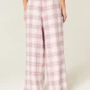 Pantalon baggy en flanelle