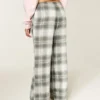 Pantalon baggy en flanelle Pantalon baggy en flanelle