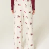 Pantalon baggy en flanelle