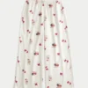 Pantalon baggy en flanelle