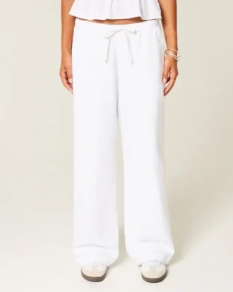 Pantalon baggy en lin mélangé à enfiler