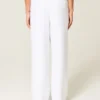 Pantalon baggy en lin mélangé à enfiler Pantalon baggy en lin mélangé à enfiler