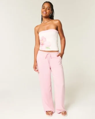 Pantalon baggy taille basse à enfiler