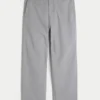 Pantalon baggy taille élastique en lin mélangé Pantalon baggy taille élastique en lin mélangé