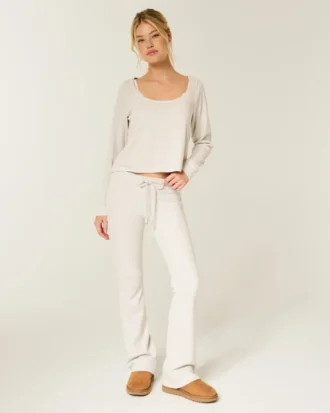 Pantalon bootcut gaufré Always Cozy de Gilly Hicks