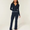 Pantalon bootcut à revers en tricot Gilly Hicks Pantalon bootcut à revers en tricot Gilly Hicks