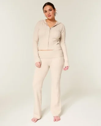 Pantalon bootcut à revers en tricot Gilly Hicks
