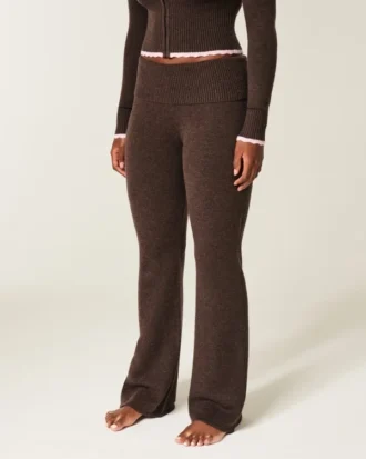Pantalon bootcut à revers en tricot Gilly Hicks Pantalon bootcut à revers en tricot Gilly Hicks