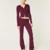 Pantalon bootcut à taille repliable en tricot douillet Gilly Hicks Pantalon bootcut à taille repliable en tricot douillet Gilly Hicks