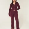 Pantalon bootcut à taille repliée en maille tricotée Gilly Hicks Pantalon bootcut à taille repliée en maille tricotée Gilly Hicks