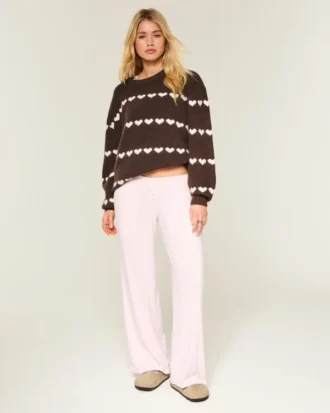 Pantalon boxer large à mailles ajourées Always Cozy