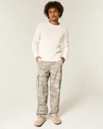 Pantalon cargo baggy camouflage