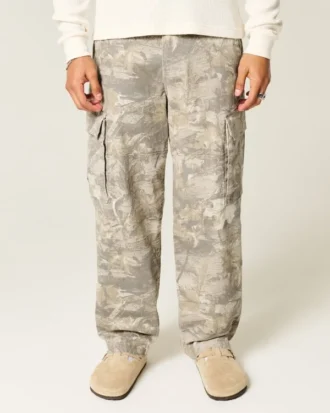 Pantalon cargo baggy camouflage