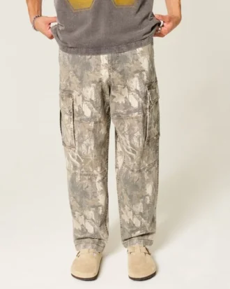 Pantalon cargo baggy camouflage