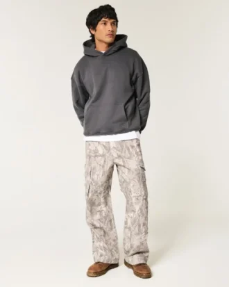 Pantalon cargo camouflage super baggy
