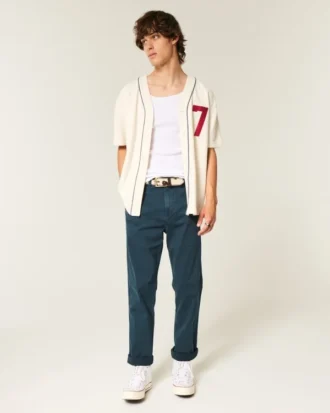 Pantalon chino slim droit