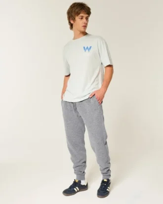 Pantalon de jogging décontracté à côtes