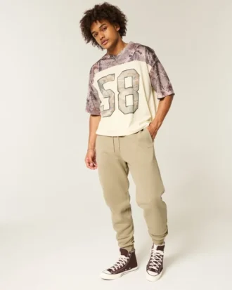 Pantalon de jogging décontracté à côtes