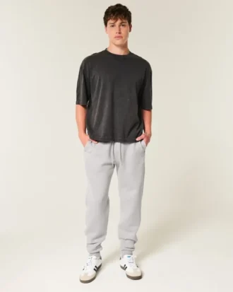Pantalon de jogging décontracté à côtes