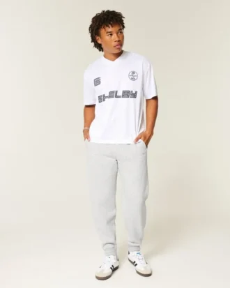 Pantalon de jogging décontracté à côtes