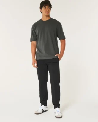 Pantalon de jogging décontracté en sergé