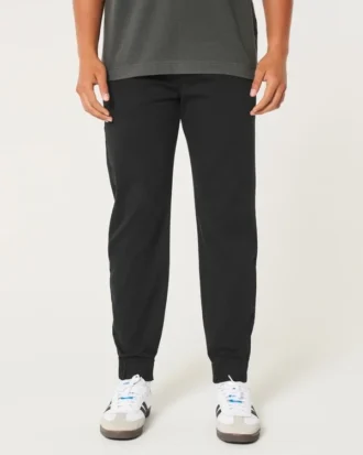 Pantalon de jogging décontracté en sergé