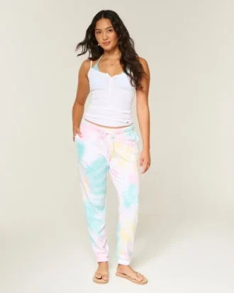 Pantalon de jogging en molleton avec logo graphique effet délavé