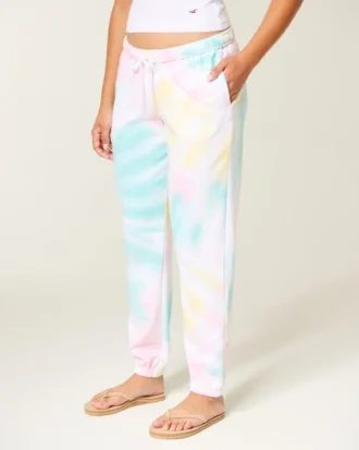 Pantalon de jogging en molleton avec logo graphique effet délavé