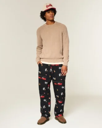 Pantalon de pyjama en flanelle à motif Tom et Jerry
