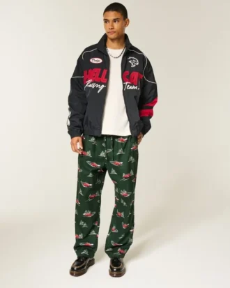 Pantalon de pyjama en flanelle à motif voiture