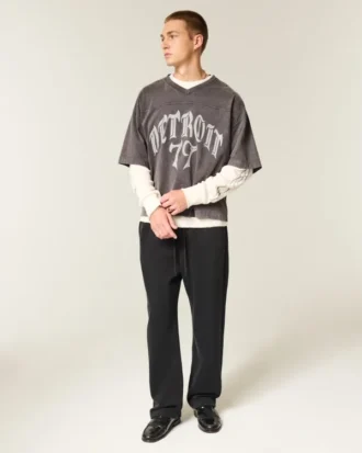 Pantalon de survêtement ample avec broderie araignée Pantalon de survêtement ample avec broderie araignée