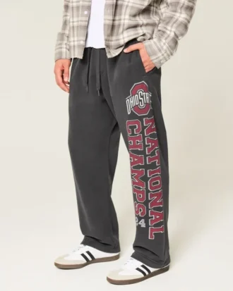 Pantalon de survêtement ample avec motif graphique Buckeyes de l’université d’État de l’Ohio Pantalon de survêtement ample avec motif graphique Buckeyes de l’université d’État de l’Ohio