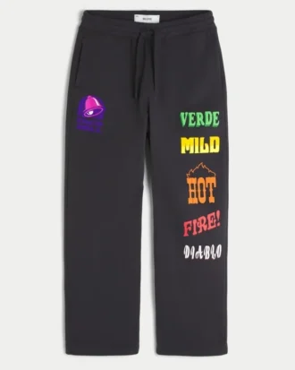 Pantalon de survêtement ample graphique Hollister x Taco Bell Pantalon de survêtement ample graphique Hollister x Taco Bell