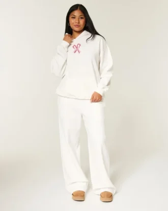 Pantalon de survêtement ample à motif canne à sucre