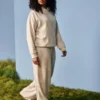 Pantalon de survêtement baggy imprimé biche