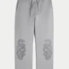 Pantalon de survêtement baggy à motif double serpent Pantalon de survêtement baggy à motif double serpent