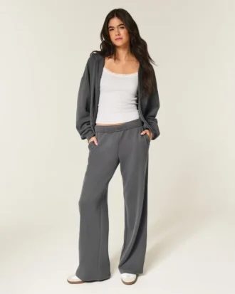 Pantalon de survêtement à jambes larges