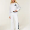 Pantalon de survêtement à jambes larges avec logo graphique Pantalon de survêtement à jambes larges avec logo graphique