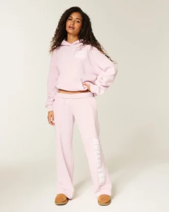 Pantalon de survêtement à jambes larges avec logo graphique