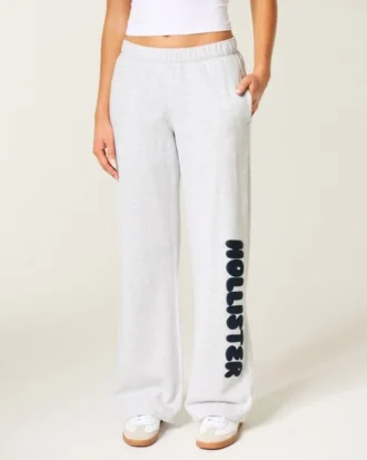 Pantalon de survêtement à jambes larges avec logo graphique