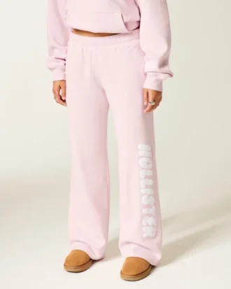 Pantalon de survêtement à jambes larges avec logo graphique