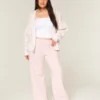 Pantalon de survêtement à jambes larges avec poche en forme de cœur Pantalon de survêtement à jambes larges avec poche en forme de cœur