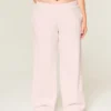 Pantalon de survêtement à jambes larges avec poche en forme de cœur Pantalon de survêtement à jambes larges avec poche en forme de cœur