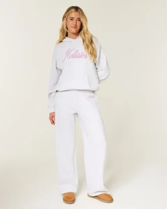 Pantalon de survêtement large à logo scintillant