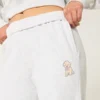 Pantalon de survêtement large à motif chien