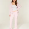 Pantalon de survêtement à motif rose