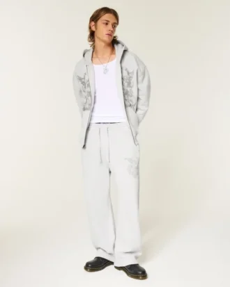 Pantalon de survêtement super baggy Angel Graphic Pantalon de survêtement super baggy Angel Graphic
